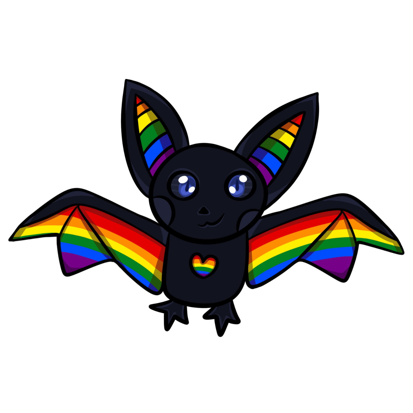 LGBTQ+ Bat Sticker